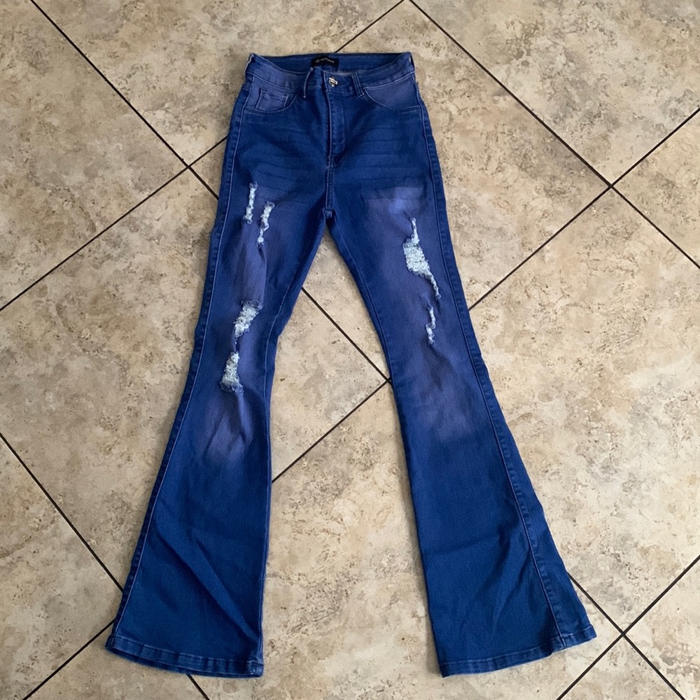 Light Blue Flared Jeans